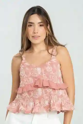 Blusa Summer Color Rosado Oscuro Talla L