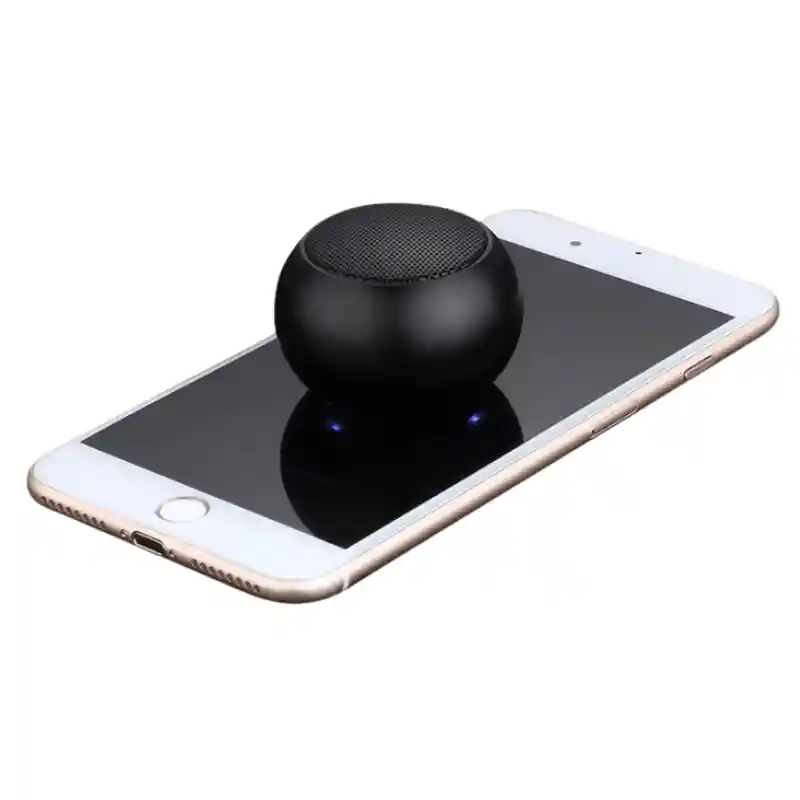 Mini Parlante Bluetooth Inalámbrico Redondo Metálico