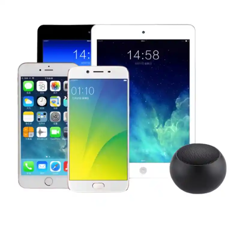 Mini Parlante Bluetooth Inalámbrico Redondo Metálico