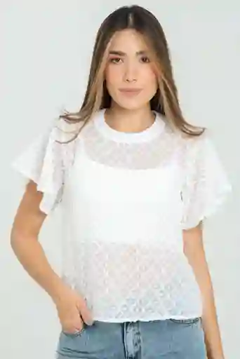 Blusa Hayzel Color Blanco Crudo Talla Xl