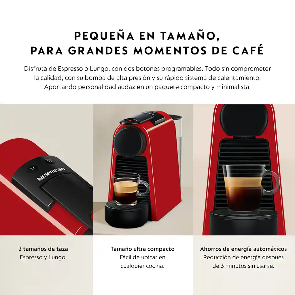 Cafetera Essenza Mini Roja