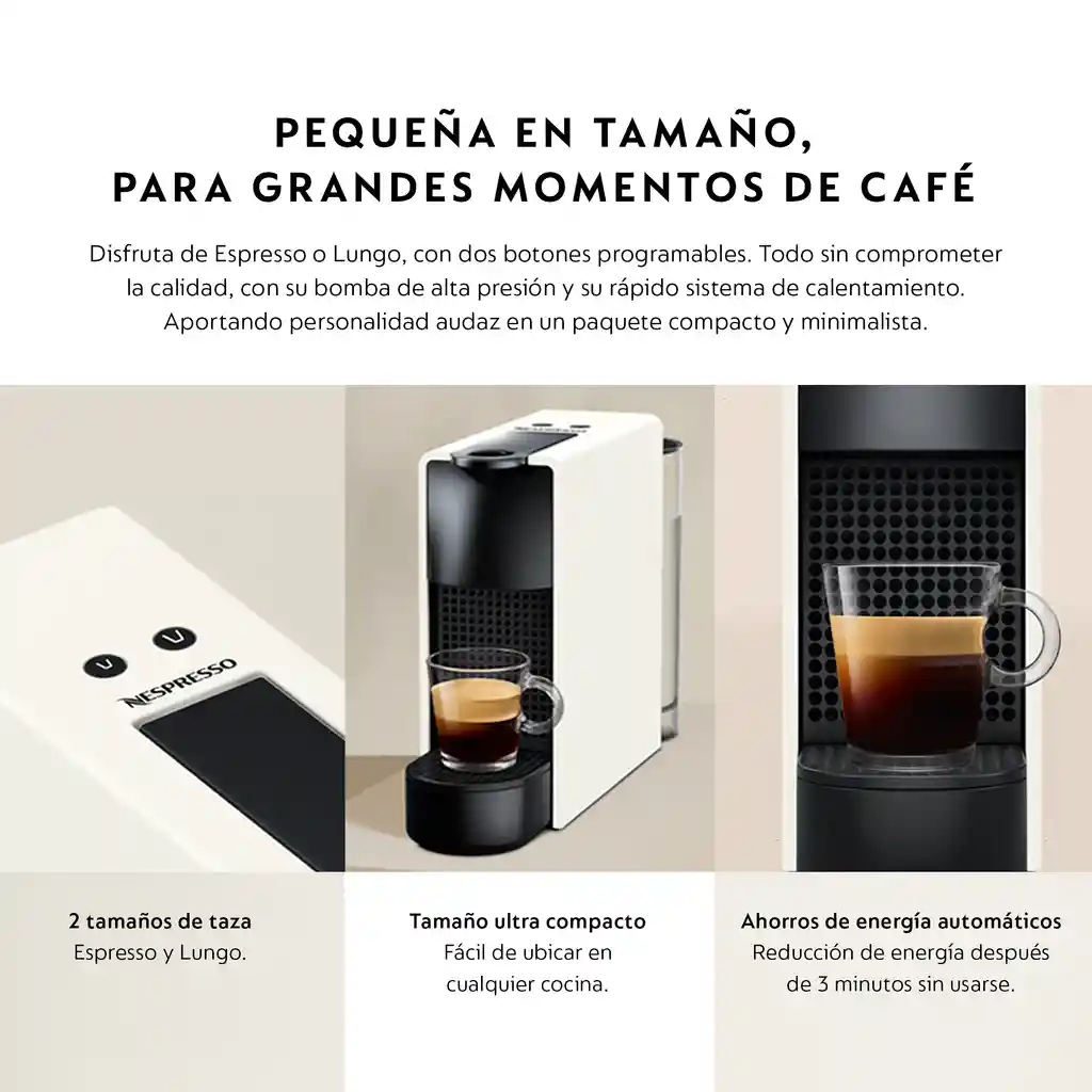 Cafetera Essenza Mini Blanca