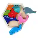 Rompecabezas Didactico Madera Marino