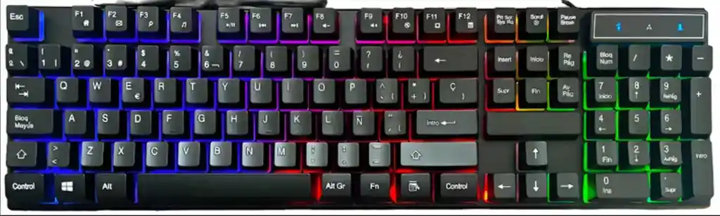 Teclado Gamer Rgb Retroiluminado