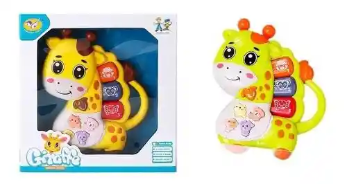 Teclado Musical Con Forma De Jirafa Para Bebés, Juguete Sonidos