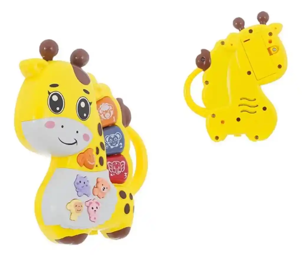 Teclado Musical Con Forma De Jirafa Para Bebés, Juguete Sonidos