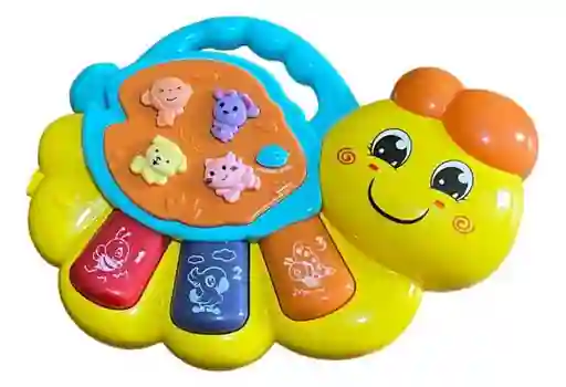 Piano Musical De Juguete Caracol Para Niños Con Luz Y Sonido