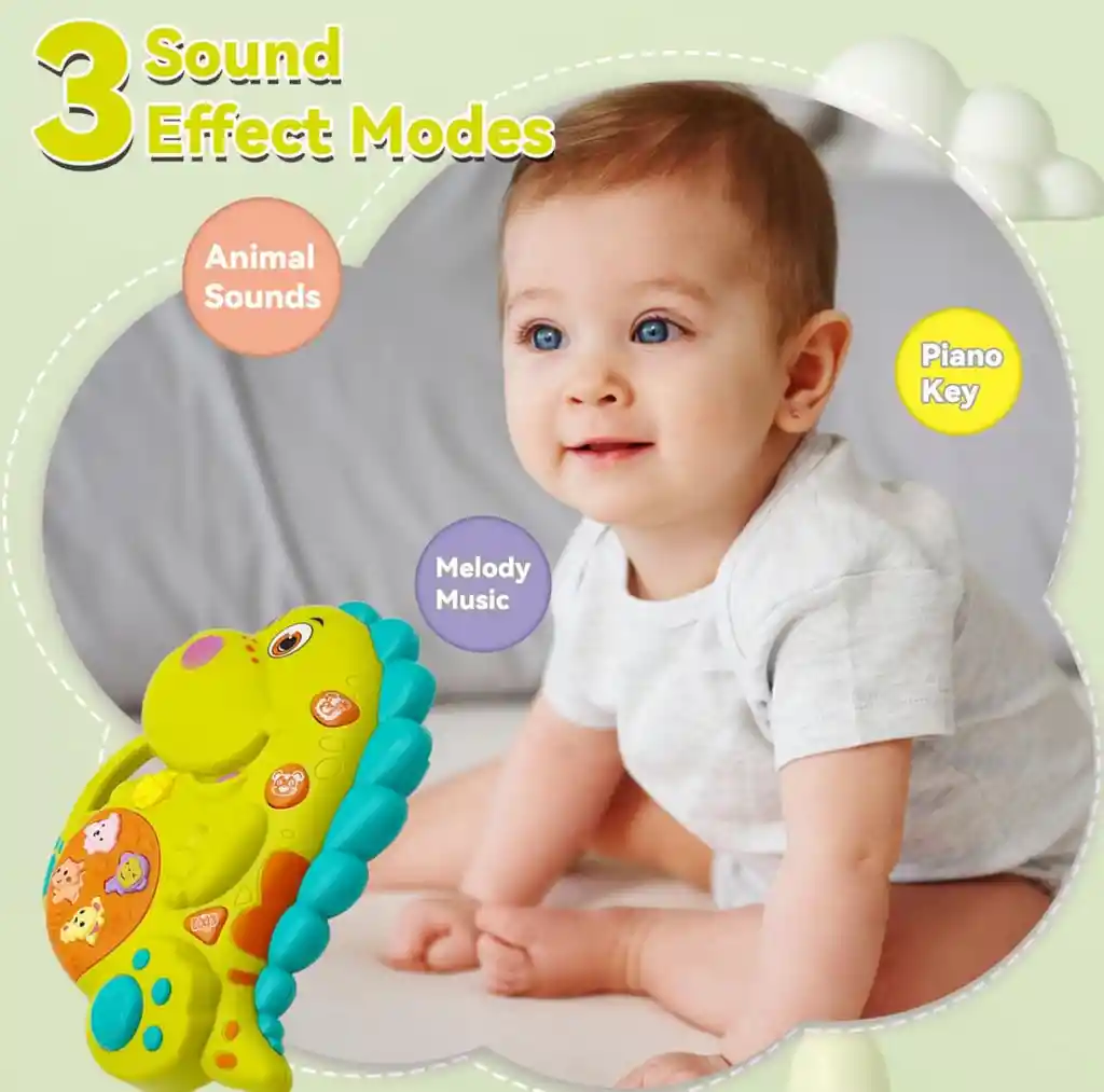 Dino Juguete Musical Para Bebés De 1 Año De Edad