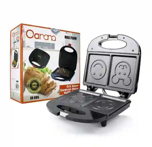 Sanduchera Tostadora Eléctrica Diseño Caritas