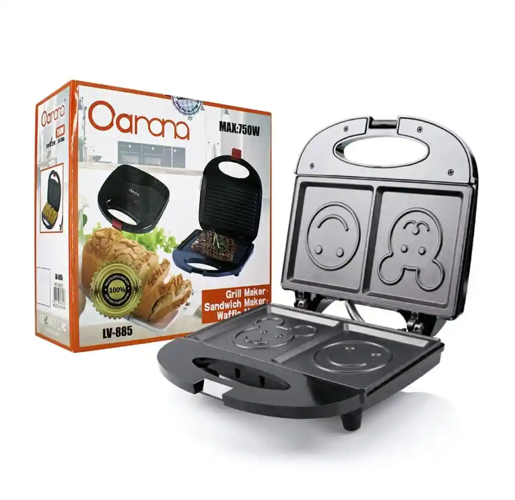Sanduchera Tostadora Eléctrica Diseño Caritas