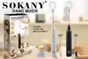 Mezclador Electrico Batidor Recargable Sokany 201a