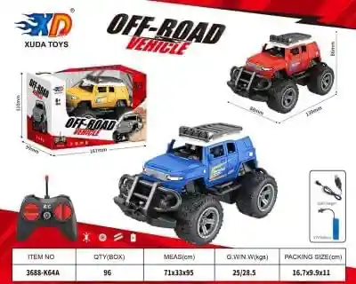 Juguete Jeep Todoterreno Control Temoto Mando A Distancia
