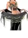 Falda Caderin Arabe - Falda Con Monedas Disfraz Negro