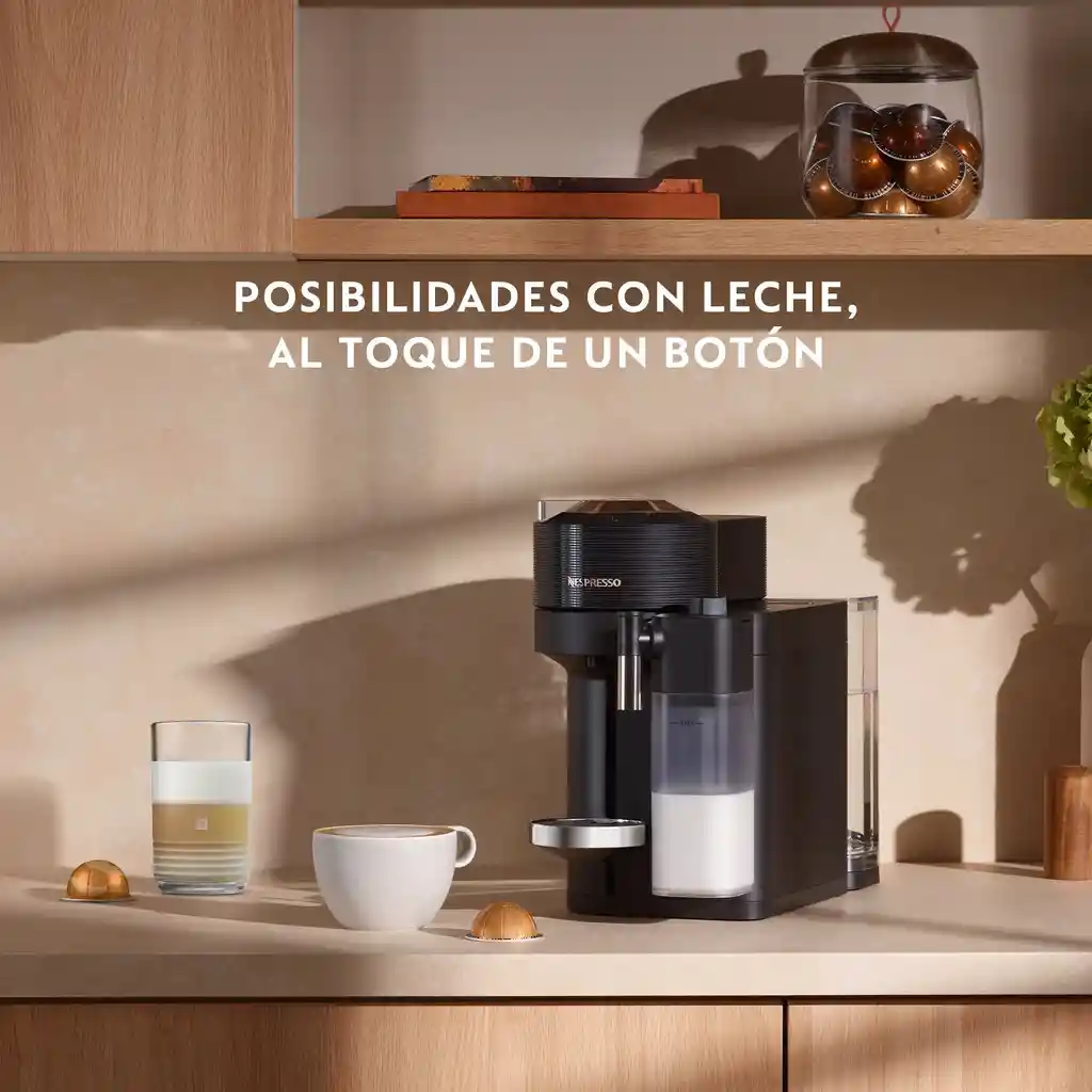 Cafetera Vertuo Lattissima Negra