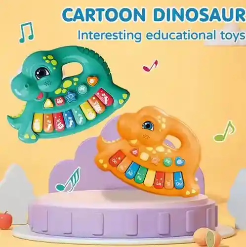Juguete Teclado Interactivo Bebes Animales Sonido Niños Dinosaurio
