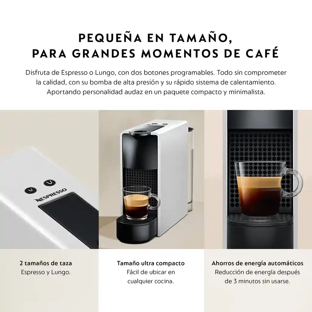 Cafetera Essenza Mini Silver Con Espumador De Leche