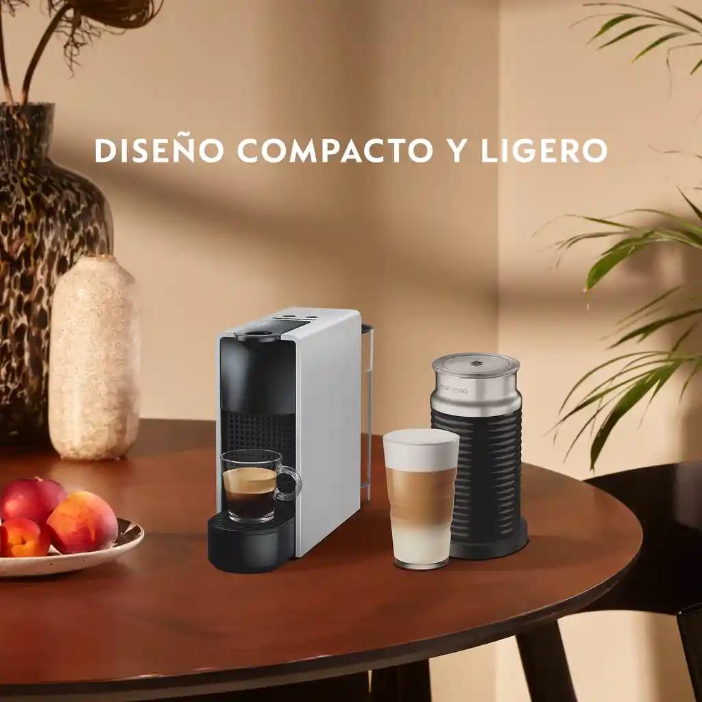 Cafetera Essenza Mini Silver Con Espumador De Leche
