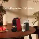Cafetera Essenza Mini Roja Con Espumador De Leche