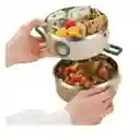 Lonchera Porta Comida 2 En 1 Almacenador Termico Alimentos