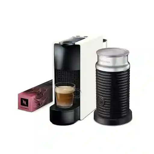 Cafetera Essenza Mini Blanca Con Espumador De Leche