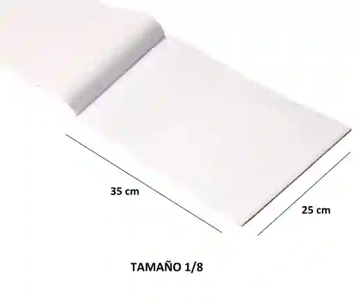 Block Papel Bond 1/8 Blanco 20 Hojas