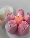 Molde Silicón Tulipán Para Velas , Resina, Jabones.