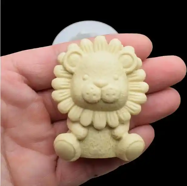Molde Silicón León Para Velas, Resina, Jabón Y Recordatorios