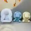 Molde Silicón León Para Velas, Resina, Jabón Y Recordatorios