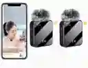 Doble Micrófono Inalámbrico F15-2 Para Iphone Y Usb Tipo C