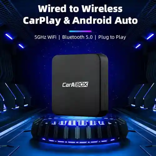 Adaptador Car Ai Box 2 En 1 Inalámbrico Android Auto Carplay