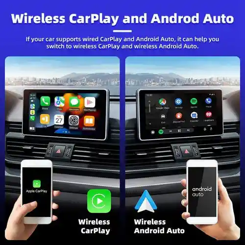 Adaptador Car Ai Box 2 En 1 Inalámbrico Android Auto Carplay