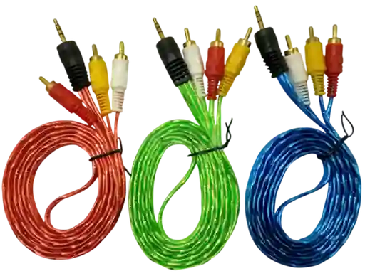 Cable De Audio Y Video 3 X 1
