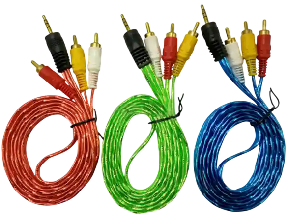 Cable De Audio Y Video 3 X 1
