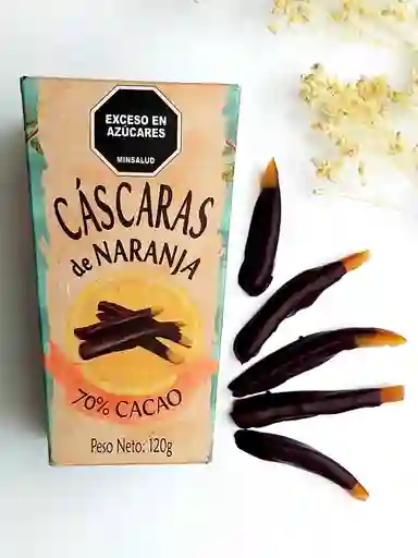 Cáscaras De Naranja Con Chocolate Negro