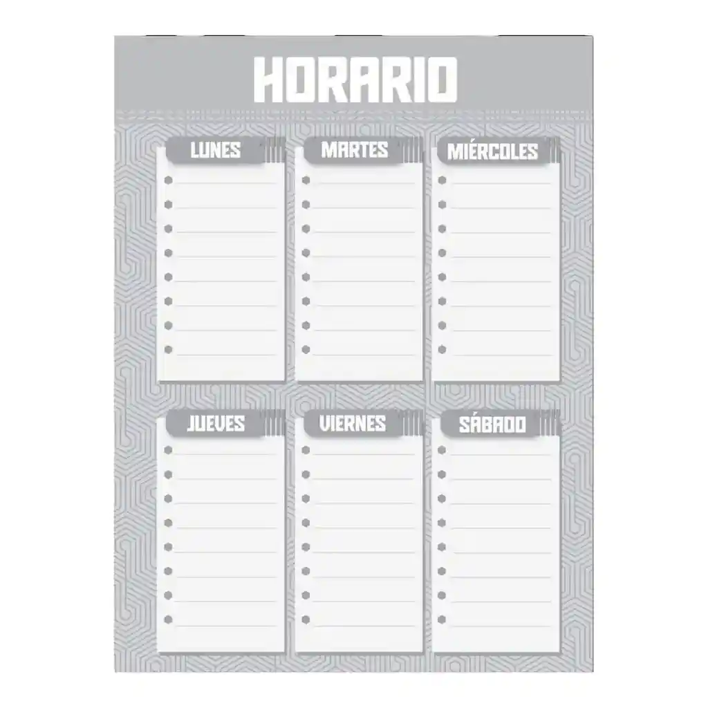 Cuaderno 5 Materias Pequeño Primavera Arg Masculino Cuadriculado