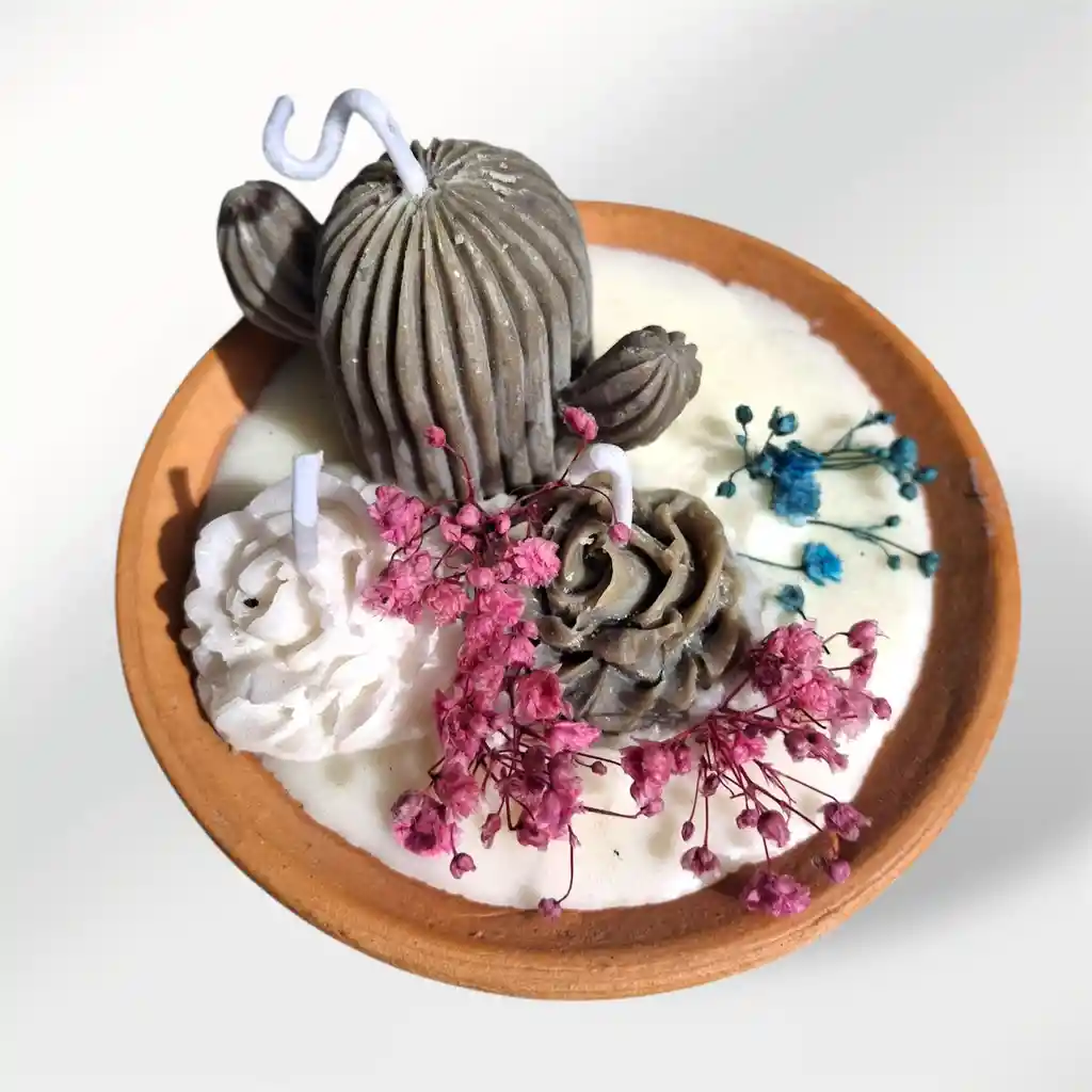 Vela Aromática Cactus Rosas