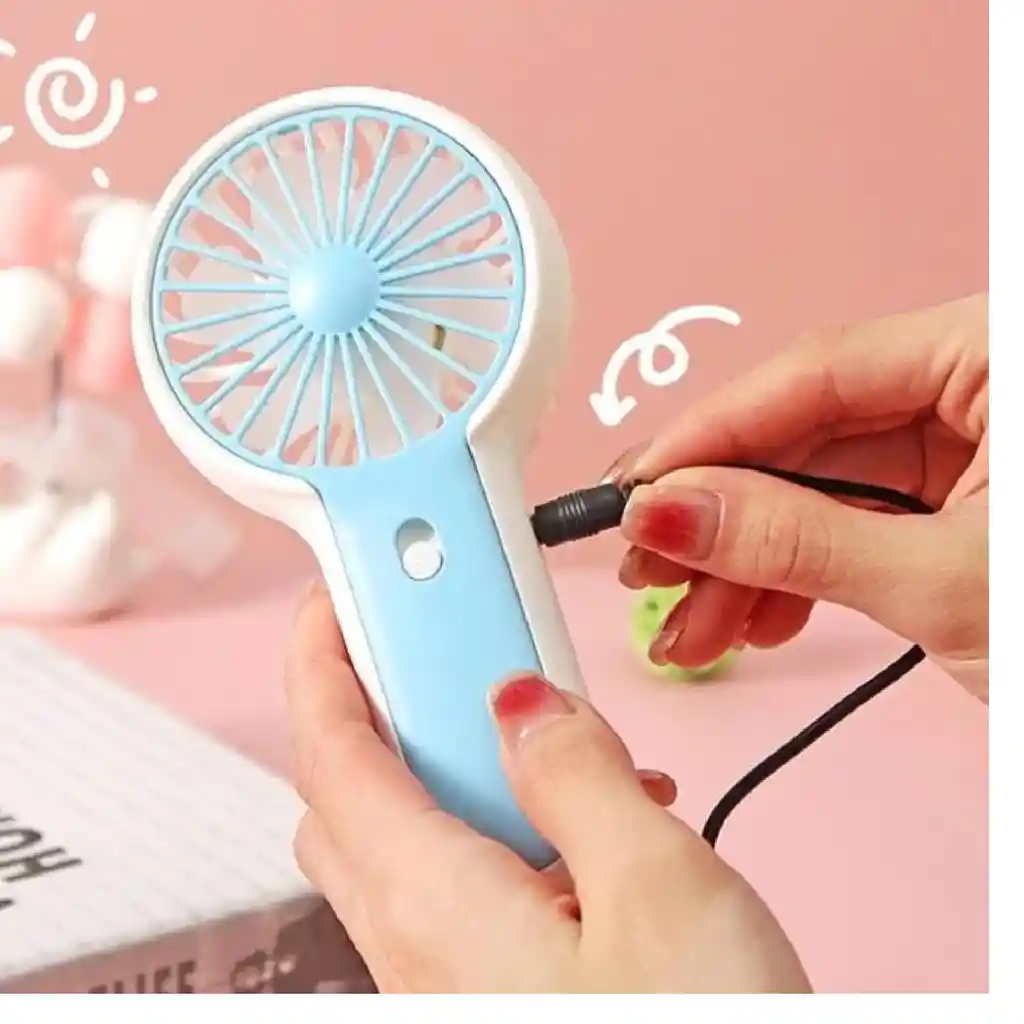 Mini Ventilador Portatil Recargable Aireador De Mano