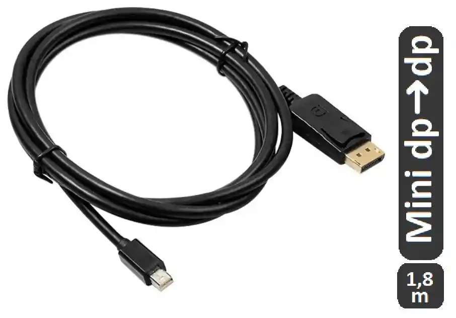 Cable Mini Display Port A Display Port 1.8 M Macbook 4k 2k