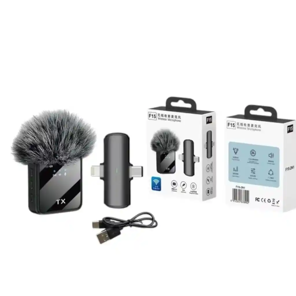 Microfono Tx Peludo 2 En 1 – F15