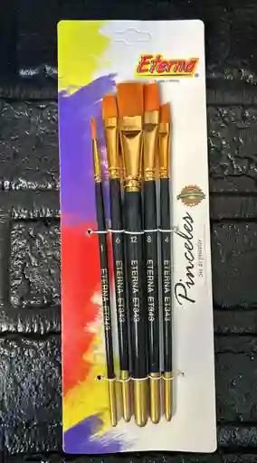 Pinceles Eterna X5 Unidades