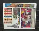 Kit Escolar Mickey Mouse Colores + Cartuchera + Regla + Lapiz Etc