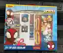 Kit Escolar Spider Man Colores + Cartuchera + Regla + Lapiz Etc