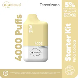 Combo Glucloud Starter Piña Colada Pod Box + 4000 Puff