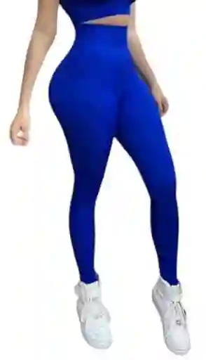 Leggings Licra Mallas Yoga En Rib Acanalado Talla Unica