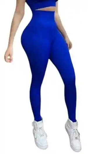 Leggings Licra Mallas Yoga En Rib Acanalado Talla Unica