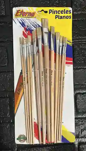 Pincel Eterna Plano X12 Madera