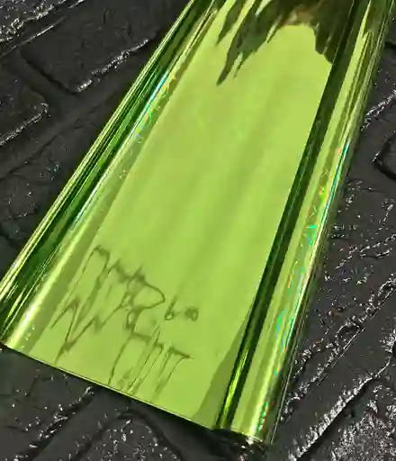 Papel Regalo Metalizado Verde Claro X10 Unidades