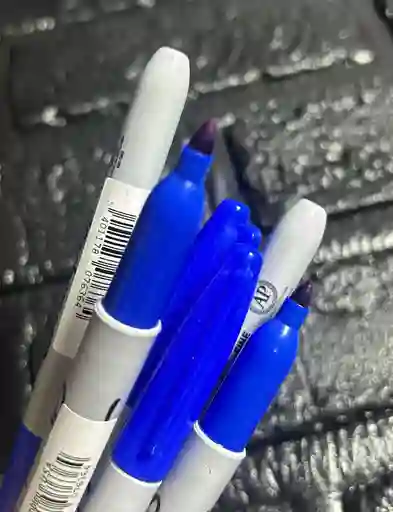Marcador Sharpie Azul Oscuro Fino Permanente