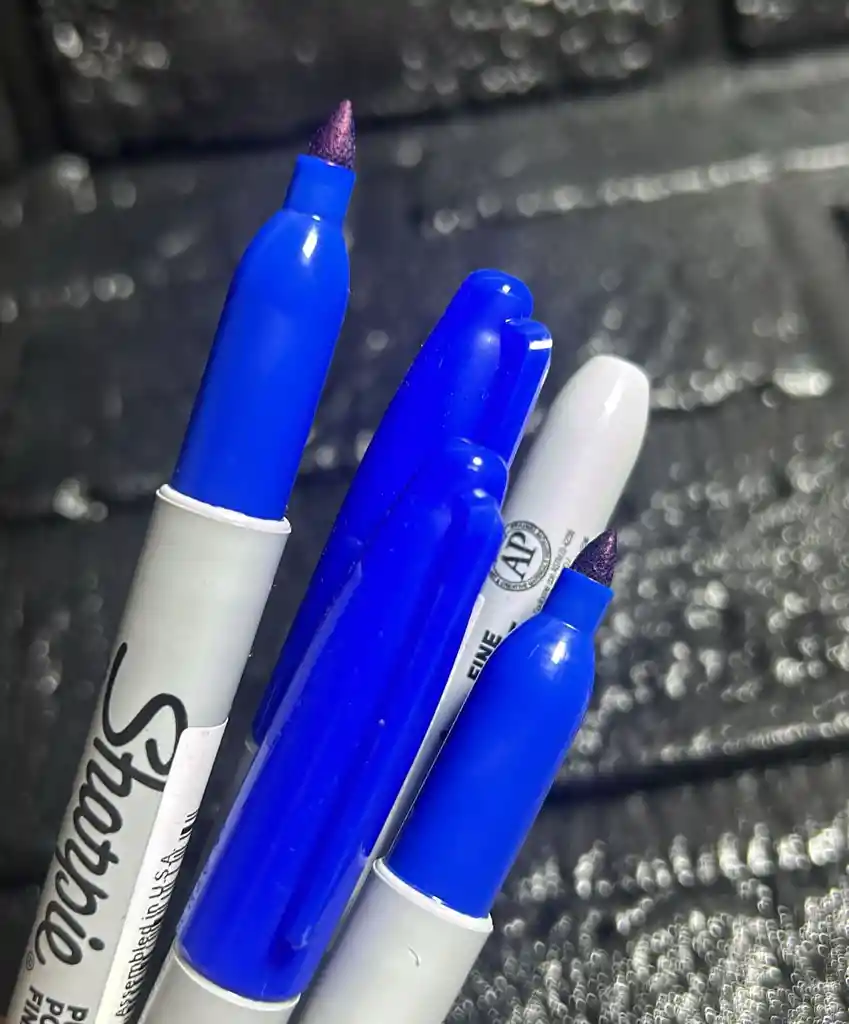 Marcador Sharpie Azul Oscuro Fino Permanente