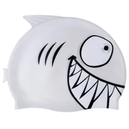 Gorro Niños Pez Natación 100% Silicona Color Gris